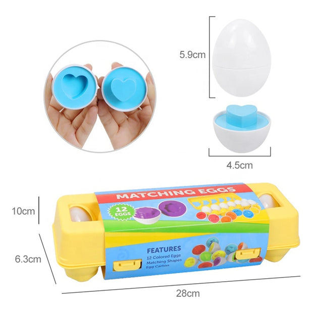 Baby Learning Educational Smart Montessori Egg Toy Puzzle