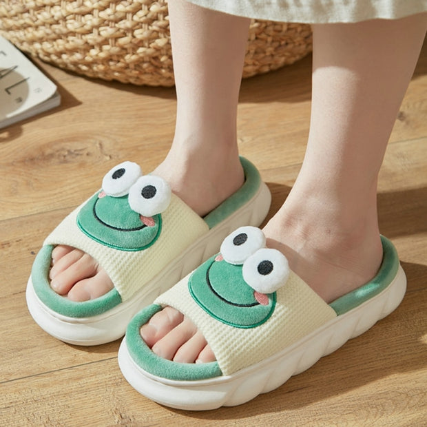 Cute Cartoon Milk Cow House Slippers