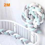 Braid bed bumper for a baby bed