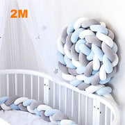 Braid bed bumper for a baby bed