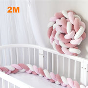 Braid bed bumper for a baby bed