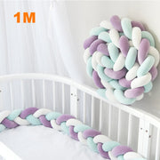 Braid bed bumper for a baby bed