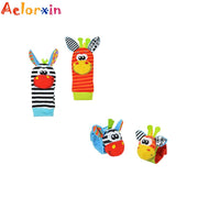 Animal Toy Soft Socks & Wrist Strap