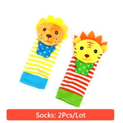 Animal Toy Soft Socks & Wrist Strap