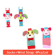 Animal Toy Soft Socks & Wrist Strap