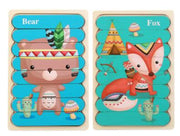 Double Sided Strip 3D Puzzles Baby Toy Wooden Montessori