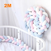 Braid bed bumper for a baby bed