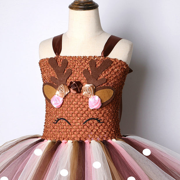 Christmas Deer Costume for Baby Girls