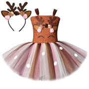 Christmas Deer Costume for Baby Girls