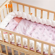 Braid bed bumper for a baby bed