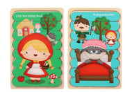 Double Sided Strip 3D Puzzles Baby Toy Wooden Montessori