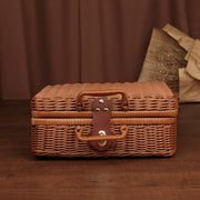 Kids Vintage Rattan Handbag Handmade Totes