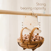 5Pc/10Pcs Nordic Style Baby Cute Fox Wooden Clothes Hanger