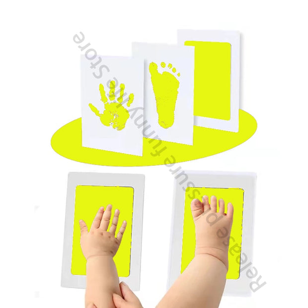 Baby Handprint Footprints Ink Pads Baby Care Environmental