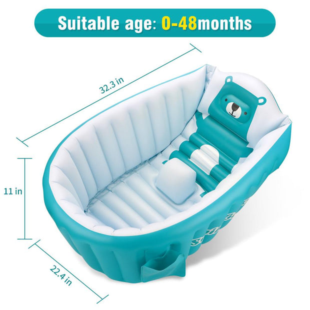 PVC Inflatable Baby Bath Tub Portable