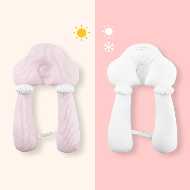 Pillow with neck and body support for baby