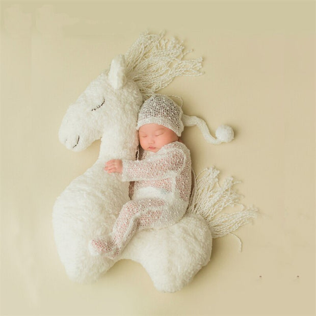 Newborn Baby Photography Horse Pegasus Unicorn Pillow