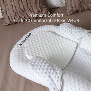 A portable bed for a newborn made of breathable fabric