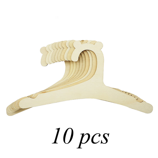 5/10pcs Baby Wooden Clothes Hanger