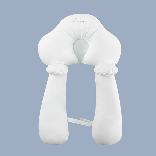 Pillow with neck and body support for baby