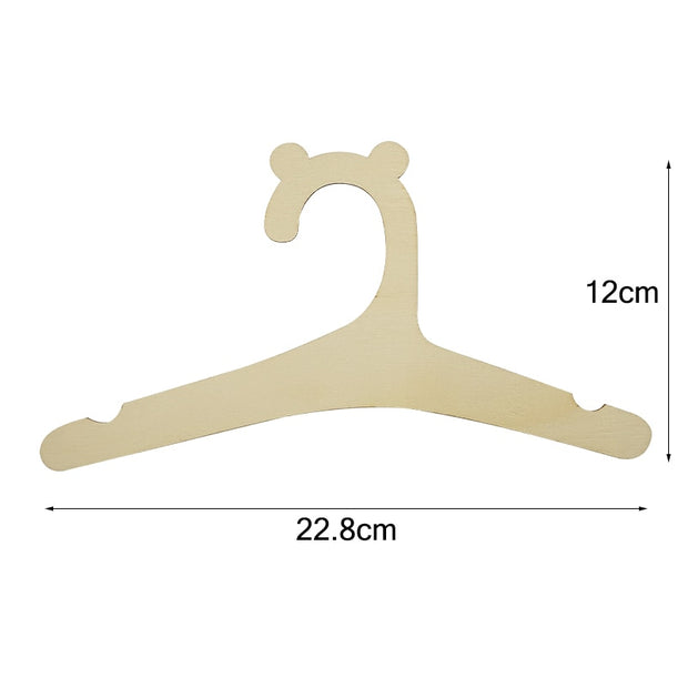 5/10pcs Baby Wooden Clothes Hanger