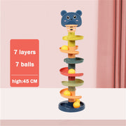 Montessori Baby Toys Rolling Ball Pile Tower