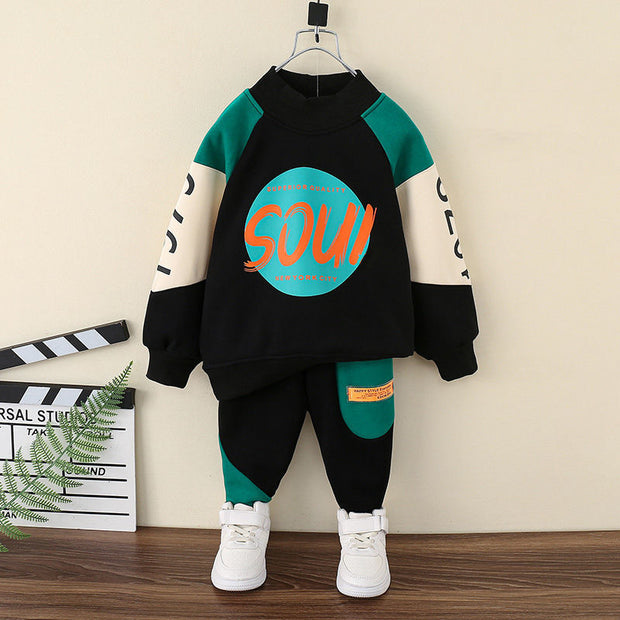 Fleece Sweater Suit Autumn and Winter