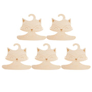 5Pc/10Pcs Nordic Style Baby Cute Fox Wooden Clothes Hanger