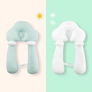 Pillow with neck and body support for baby